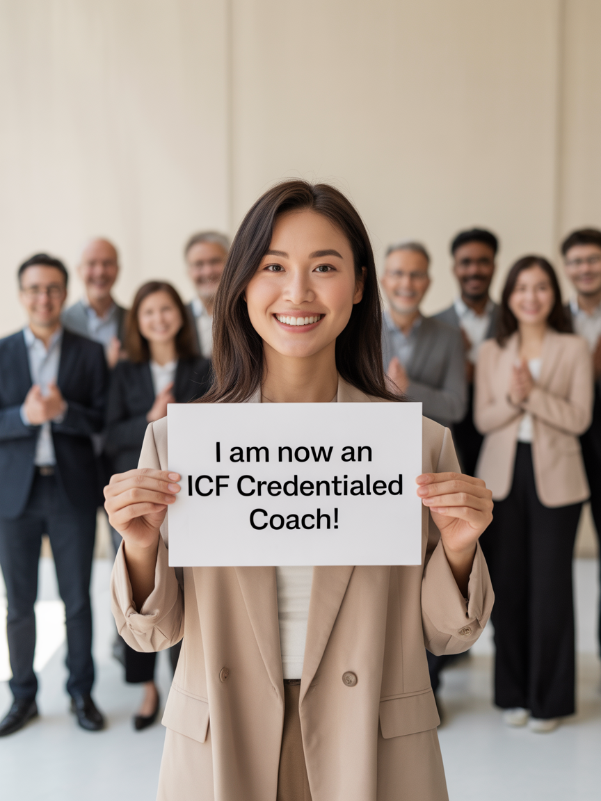 I am now an ICF credentialed coach crowd